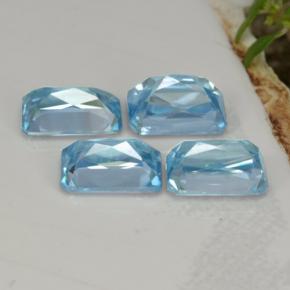 Zircon Gemstones in 6.2 x 4 mm Size for Sale, Zircon Stones in Blue Color