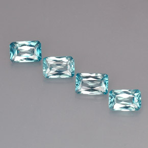 Azzurro Zircone Gem - 0.9ct Ottagono / taglio a forbice (ID: 287874)