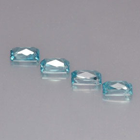 Zircon Gemstones in 6.2 x 4 mm Size for Sale, Zircon Stones in Light Blue Color