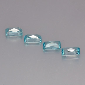 Zircon Gemstone in 6 x 4 mm (calibrated) Size for Sale, Zircon Stone in Blue Color