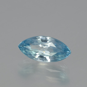 1.86 ct Blue Zircon Stone, Natural Zircon in Marquise Facet Shape for Sale