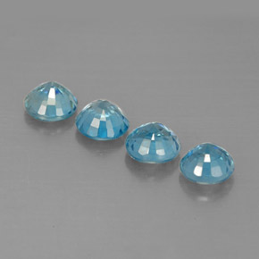Zircon Gemstone in 4.6 mm Size for Sale, Zircon Stone in Blue Color