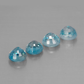 Zircon Gemstone in 4.7 mm Size for Sale, Zircon Stone in Blue Color