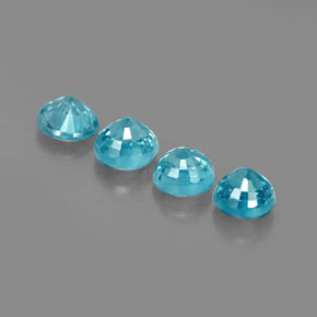 Zircon Gemstone in 4.5 mm Size for Sale, Zircon Stone in Blue Color