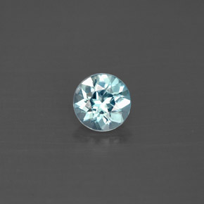 0.79 ct Blue Zircon Gemstone, Zircon Gem in Diamond-Cut Shape for Sale.