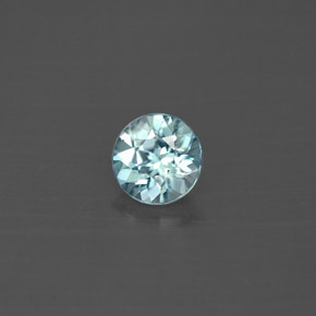 0.79 ct Blue Zircon Stone, Natural Zircon in Diamond-Cut Shape for Sale
