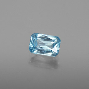 0.94 ct Blue Zircon Stone, Natural Zircon in Octagon / Scissor Cut Shape for Sale