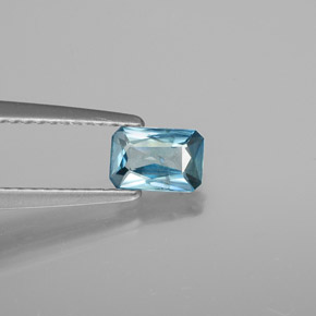 0.66 ct Blue Zircon Gemstone, Zircon Gem in Octagon / Scissor Cut Shape for Sale.