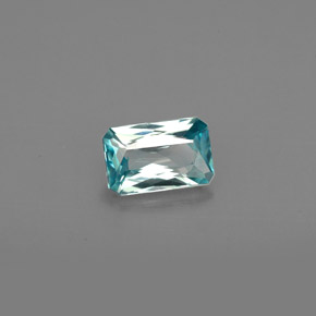 0.76 ct Blue Zircon Gemstone, Zircon Gem in Octagon / Scissor Cut Shape for Sale.