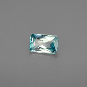 0.76 ct Blue Zircon Stone, Natural Zircon in Octagon / Scissor Cut Shape for Sale