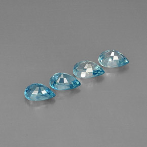 Zircon Gemstone in 7 x 5 mm (calibrated) Size for Sale, Zircon Stone in Blue Color