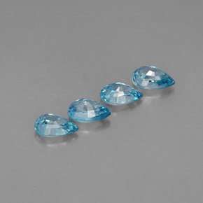 Zircon Gemstone in 6.1 x 4.9 mm Size for Sale, Zircon Stone in Blue Color