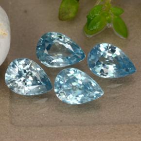 4.3ct Pear Facet Blue Zircon for sale thumb image of 4.3ct Pear Facet Blue Zircon (ID: 292650)