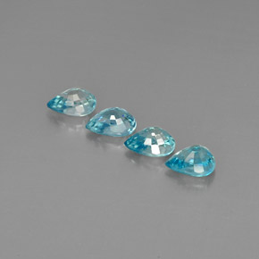 Zircon Gemstone in 7.2 x 5.1 mm Size for Sale, Zircon Stone in Blue Color