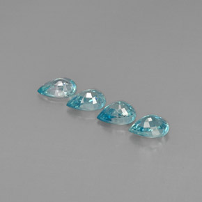 Zircon Gemstone in 7 x 5 mm (calibrated) Size for Sale, Zircon Stone in Blue Color