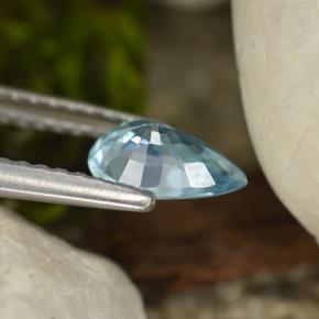 Zircon Gemstone in 7.1 x 4.8 mm Size for Sale, Zircon Stone in Blue Color