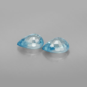 Zircon Gemstone in 7 x 5 mm (calibrated) Size for Sale, Zircon Stone in Blue Color