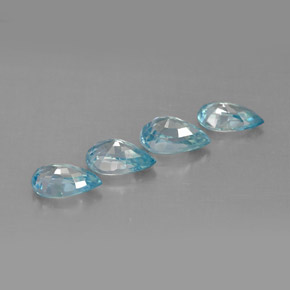 Zircon Gemstone in 6 x 4 mm (calibrated) Size for Sale, Zircon Stone in Blue Color