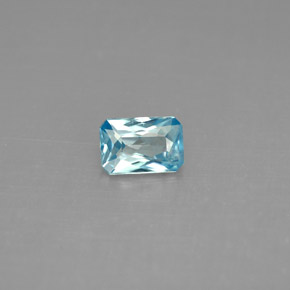 0.68 ct Blue Zircon Gemstone, Zircon Gem in Octagon / Scissor Cut Shape for Sale.