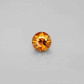 0.98 ct Orange Zircon Gemstone, Zircon Gem in Diamond-Cut Shape for Sale.