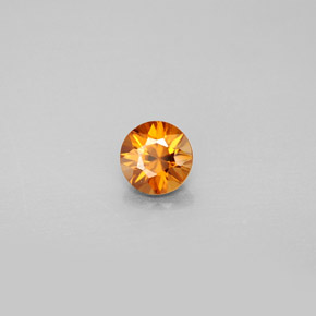 0.98 ct Orange Zircon Stone, Natural Zircon in Diamond-Cut Shape for Sale