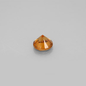 Zircon Gemstone in 5.5 mm Size for Sale, Zircon Stone in Orange Color