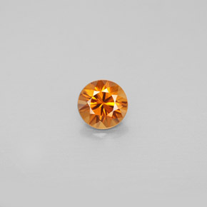 0.98 ct Orange Zircon Gemstone, Zircon Gem in Diamond-Cut Shape for Sale.