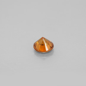Zircon Gemstone in 5.5 mm Size for Sale, Zircon Stone in Orange Color