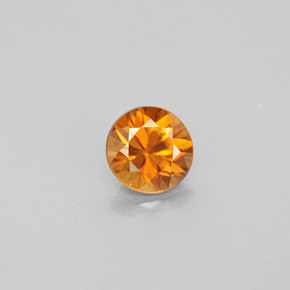 0.99 ct Orange Zircon Gemstone, Zircon Gem in Diamond-Cut Shape for Sale.