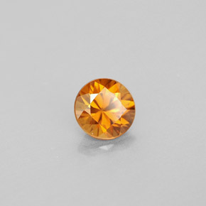 0.99 ct Orange Zircon Stone, Natural Zircon in Diamond-Cut Shape for Sale