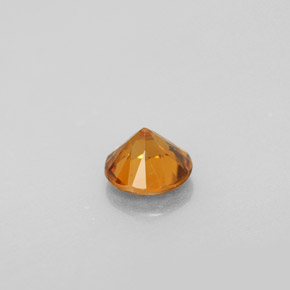 Zircon Gemstone in 5.5 mm Size for Sale, Zircon Stone in Orange Color
