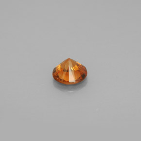 Zircon Gemstone in 5.5 mm Size for Sale, Zircon Stone in Orange Color
