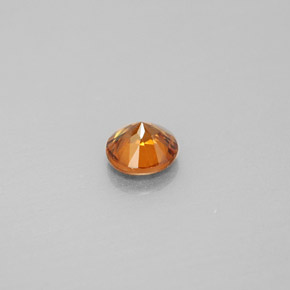 Zircon Gemstone in 5.6 mm Size for Sale, Zircon Stone in Orange Color