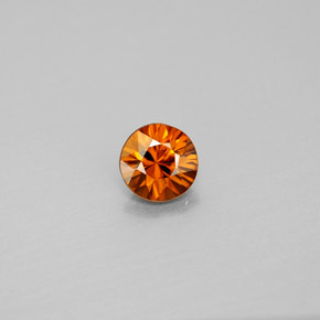 1.01 ct Orange Zircon Gemstone, Zircon Gem in Diamond-Cut Shape for Sale.