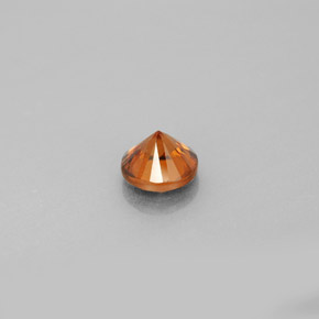 Zircon Gemstone in 5.5 mm Size for Sale, Zircon Stone in Orange Color