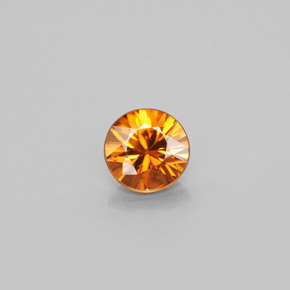 0.91 ct Orange Zircon Gemstone, Zircon Gem in Diamond-Cut Shape for Sale.