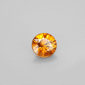 0.91 ct Orange Zircon Stone, Natural Zircon in Diamond-Cut Shape for Sale