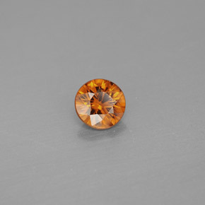 0.99 ct Orange Zircon Stone, Natural Zircon in Diamond-Cut Shape for Sale