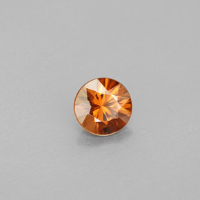 0.96 ct Orange Zircon Stone, Natural Zircon in Diamond-Cut Shape for Sale