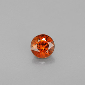 0.96 ct Orange Zircon Gemstone, Zircon Gem in Diamond-Cut Shape for Sale.