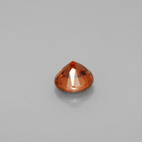 Zircon Gemstone in 5.3 mm Size for Sale, Zircon Stone in Orange Color