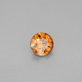 0.99 ct Orange Zircon Stone, Natural Zircon in Diamond-Cut Shape for Sale