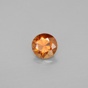 1.01 ct Orange Zircon Stone, Natural Zircon in Diamond-Cut Shape for Sale