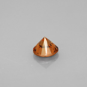 Zircon Gemstone in 5.5 mm Size for Sale, Zircon Stone in Orange Color