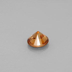 Zircon Gemstone in 5.6 mm Size for Sale, Zircon Stone in Orange Color