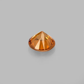 Zircon Gemstone in 5.4 mm Size for Sale, Zircon Stone in Orange Color