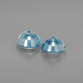 Zircon Gemstone in 5.4 mm Size for Sale, Zircon Stone in Blue Color