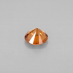 Zircon Gemstone in 5.5 mm Size for Sale, Zircon Stone in Orange Color