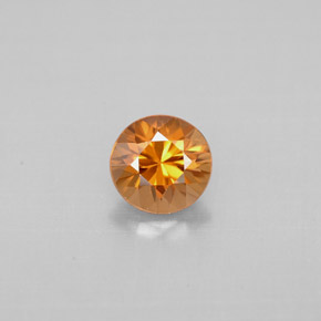 0.92 ct Orange Zircon Gemstone, Zircon Gem in Diamond-Cut Shape for Sale.