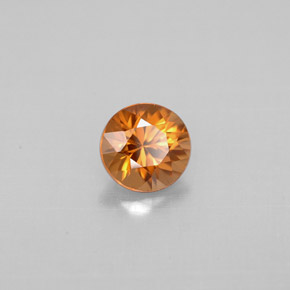 0.92 ct Orange Zircon Stone, Natural Zircon in Diamond-Cut Shape for Sale